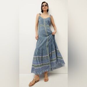 NWT $498 Veronica Beard Windansea Electric Blue Multi Dress Electric Blue Multi